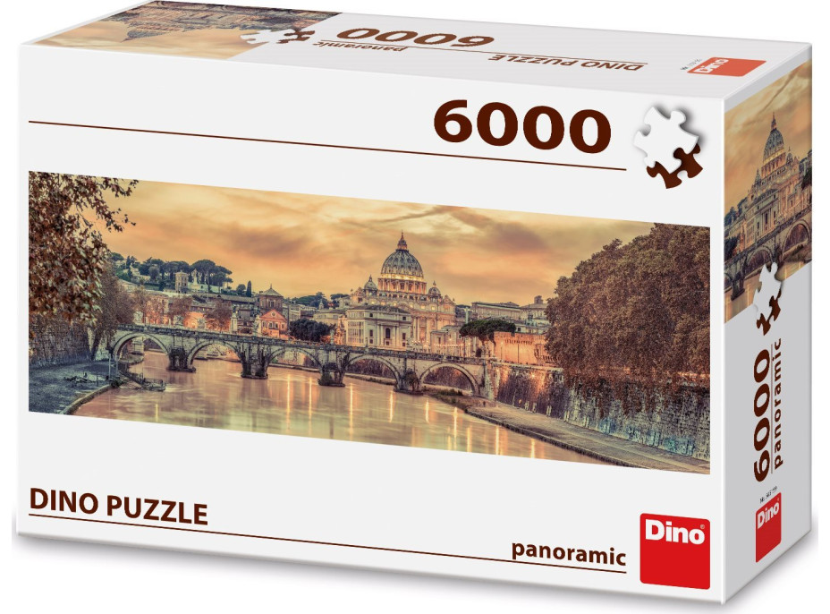 DINO Panoramatické puzzle Rím 6000 dielikov