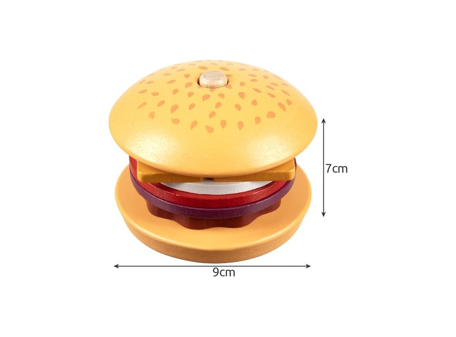 Drevený burger