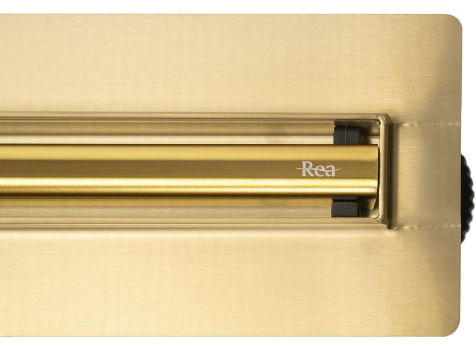 Odtokový sprchový žľab REA NEOX SLIM PRO - zlatý lesklý