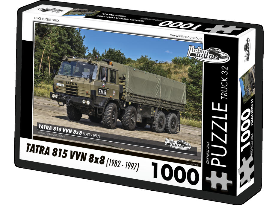 RETRO-AUTA Puzzle TRUCK č.32 Tatra 815 VVN 8x8 (1982 - 1997) 1000 dielikov