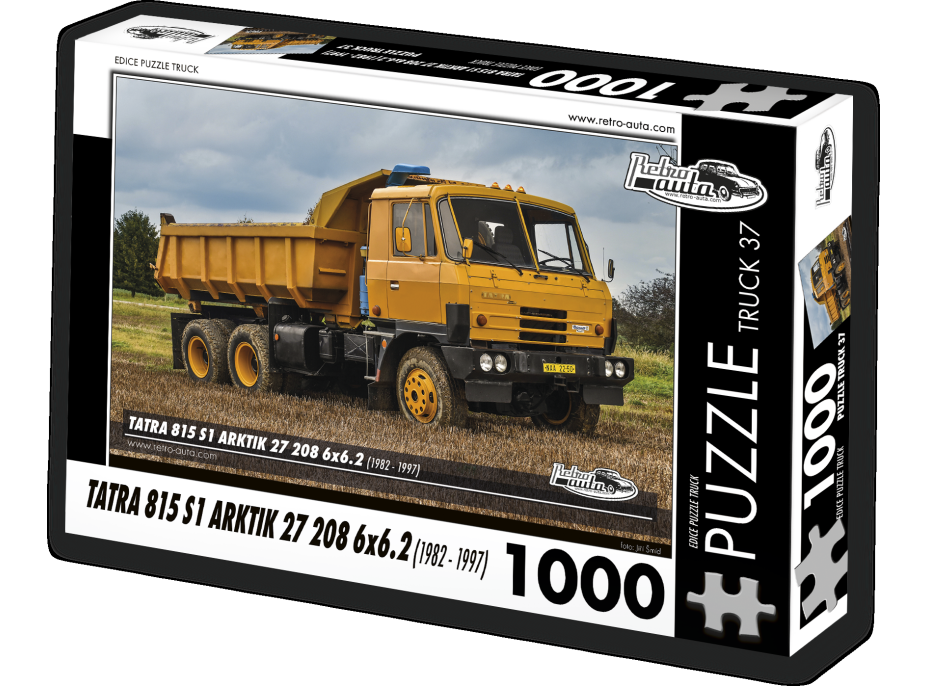 RETRO-AUTA Puzzle TRUCK č.37 Tatra 815 S1 Arktik 27 208 6x6.2 (1982 - 1997) 1000 dielikov