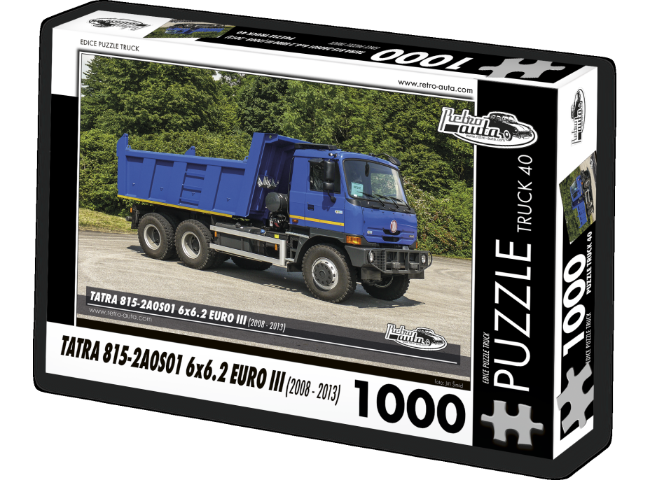 RETRO-AUTA Puzzle TRUCK č.40 Tatra 815-2A0S01 6x6.2 EURO III (2008 - 2013) 1000 dielikov