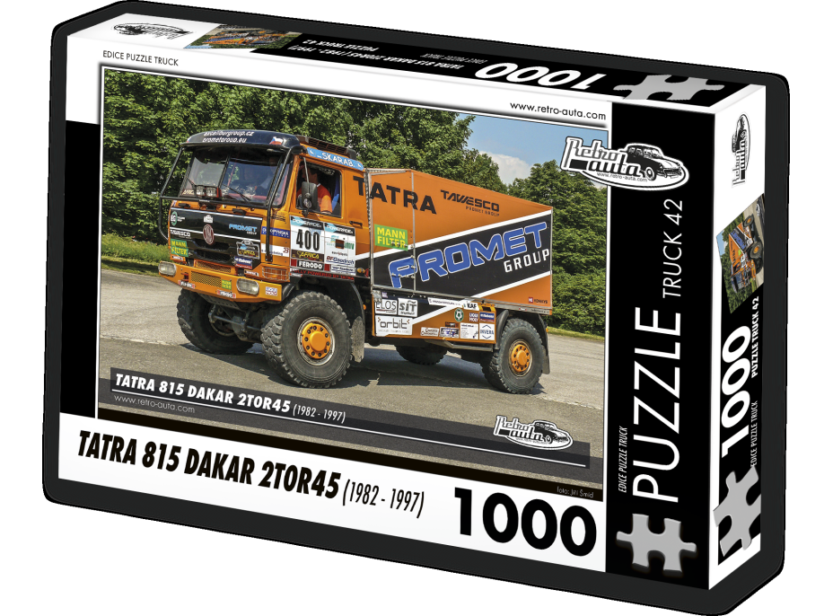 RETRO-AUTA Puzzle TRUCK č.42 Tatra 815 Dakar 2T0R45 (1982 - 1997) 1000 dielikov