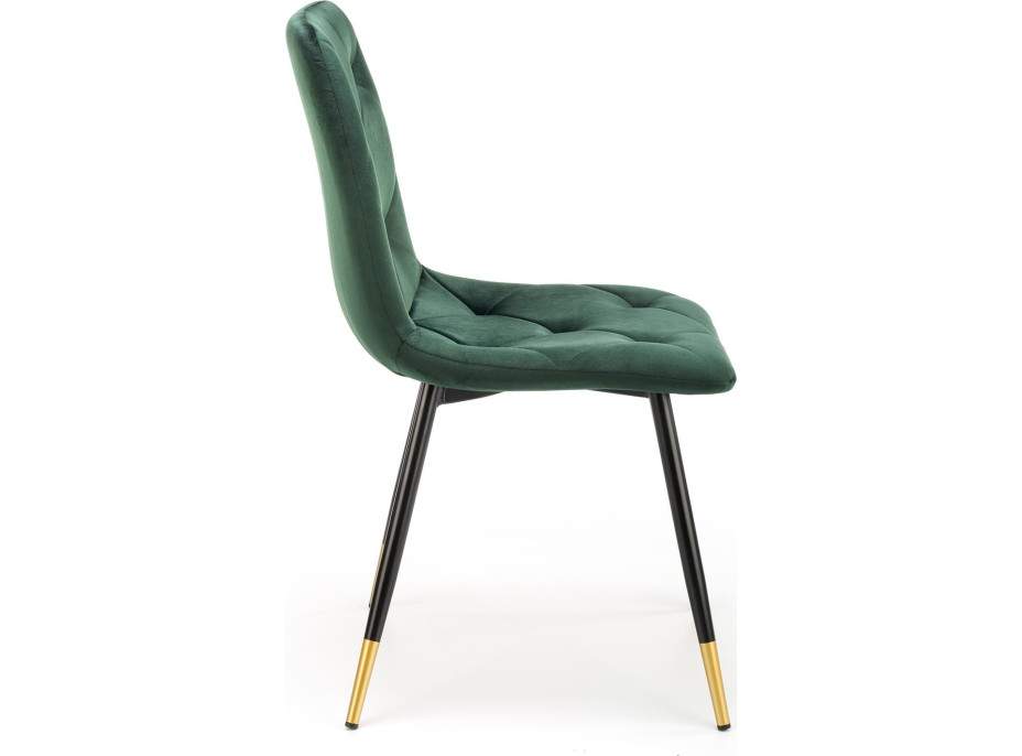 Jedálenská stolička LORA - tmavo zelená