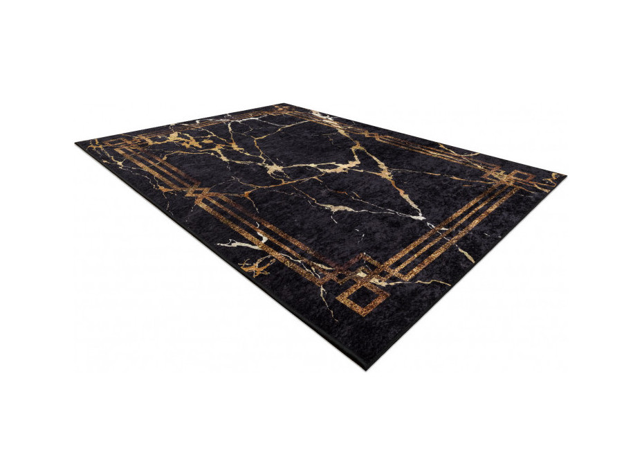 Kusový koberec Miro 51333.801 Marble black/gold