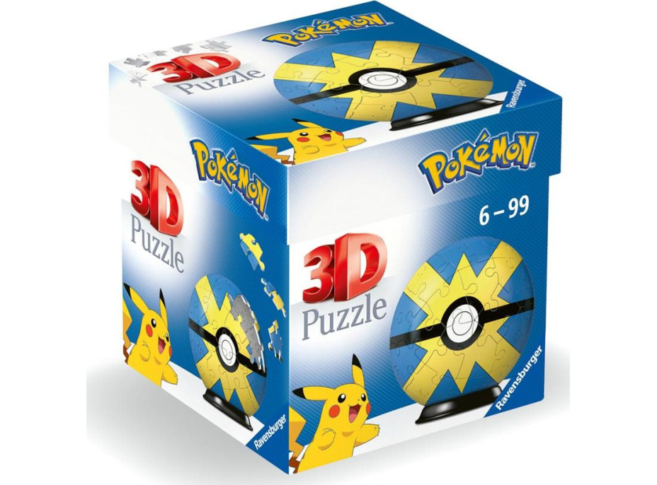 RAVENSBURGER 3D Puzzleball Pokémon: Quick Ball 54 dielikov