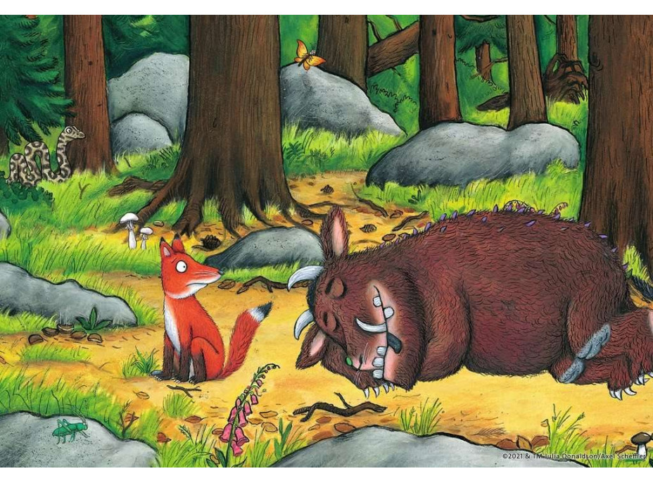 RAVENSBURGER Puzzle Gruffalo a zvieratá v lese 2x12 dielikov