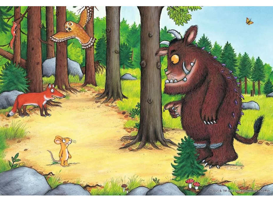 RAVENSBURGER Puzzle Gruffalo a zvieratá v lese 2x12 dielikov