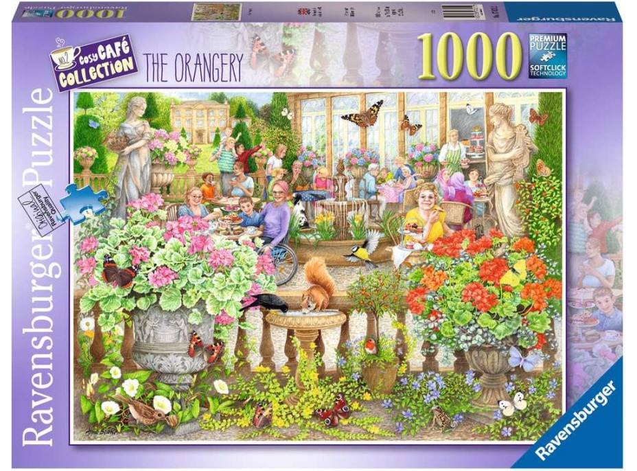 RAVENSBURGER Puzzle Kaviareň v oranžérii 1000 dielikov