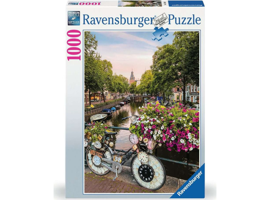 RAVENSBURGER Puzzle Bicykel v Amsterdame 1000 dielikov