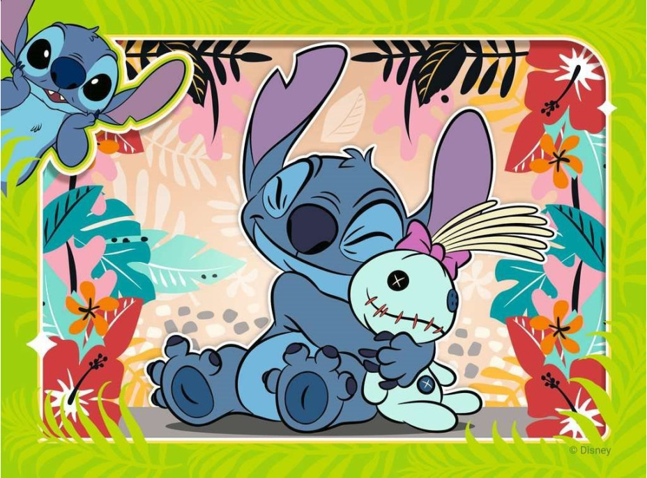 RAVENSBURGER Puzzle Lilo a Stitch 4v1 (12, 16, 20, 24 dielikov)