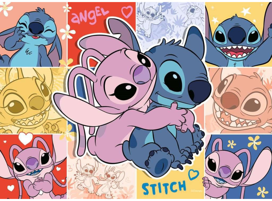 RAVENSBURGER Puzzle Lilo a Stitch 4x100 dielikov