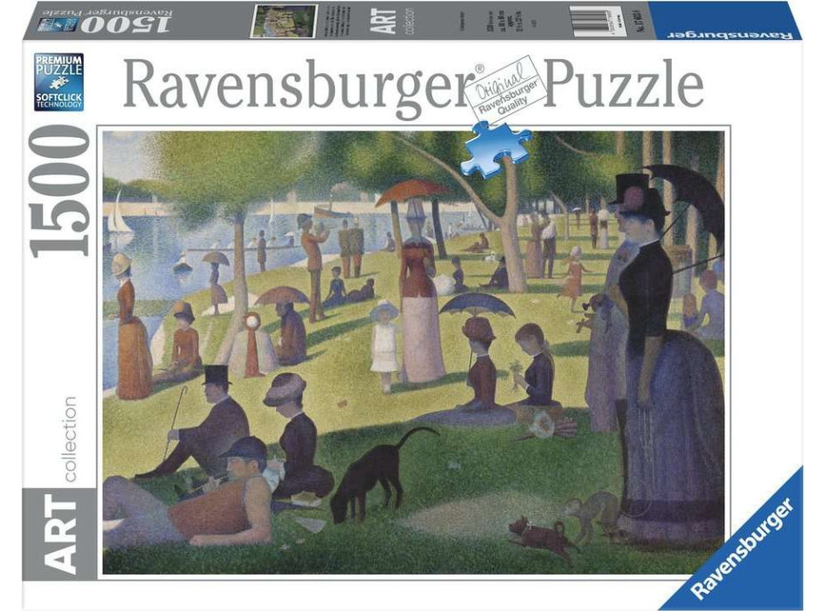 RAVENSBURGER Puzzle Nedeľné popoludnie na ostrove La Grande Jatte 1500 dielikov