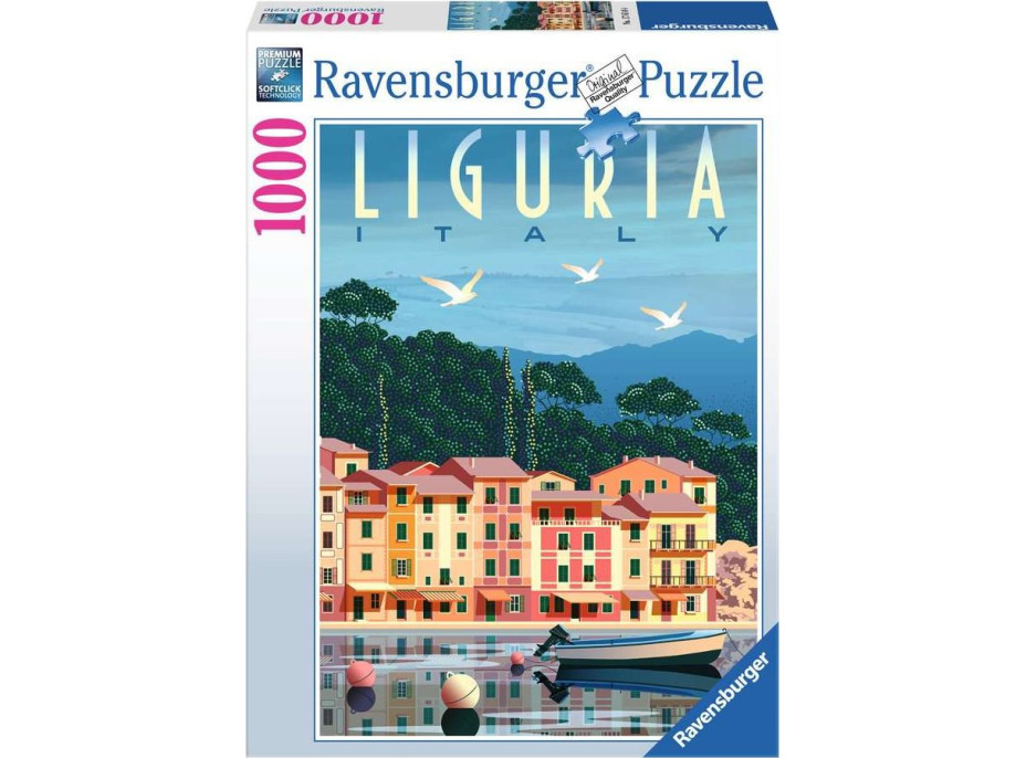 RAVENSBURGER Puzzle Pohľadnica z Ligúria 1000 dielikov
