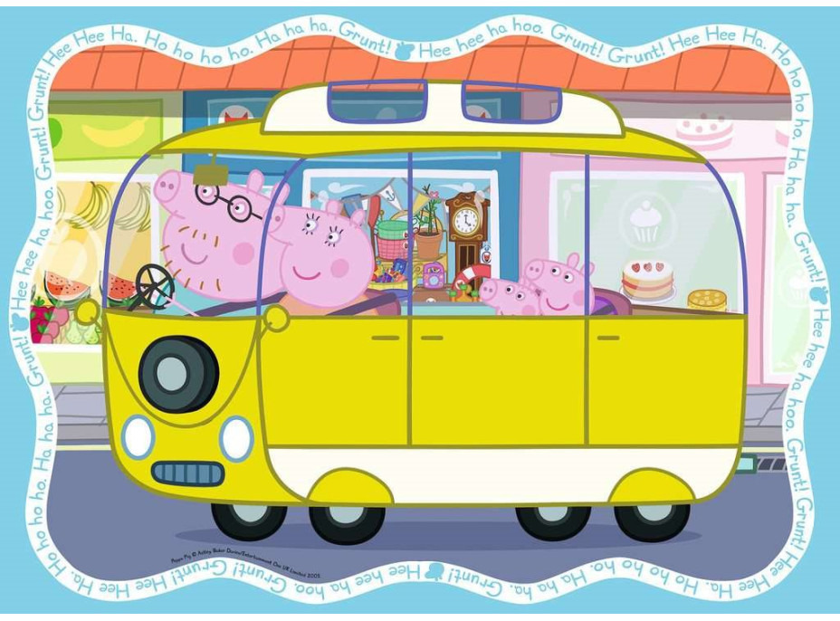 RAVENSBURGER Puzzle Prasiatko Peppa 4x42 dielikov