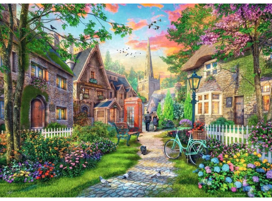 RAVENSBURGER Puzzle Church Lane 1000 dielikov