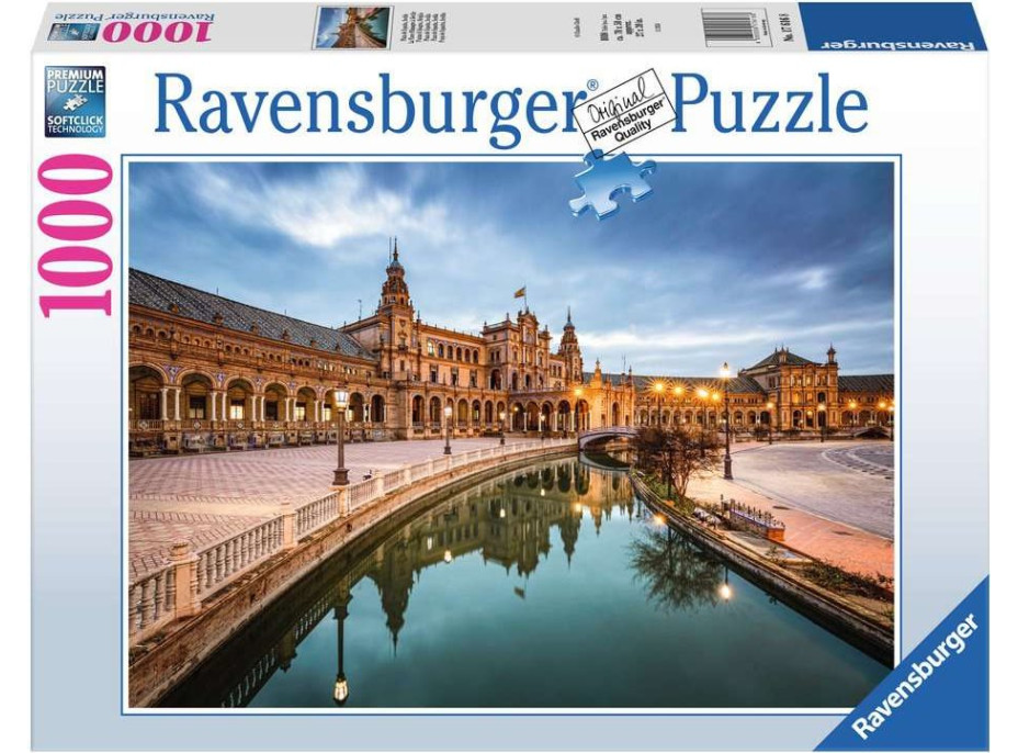 RAVENSBURGER Puzzle Španielske námestie, Rím 1000 dielikov