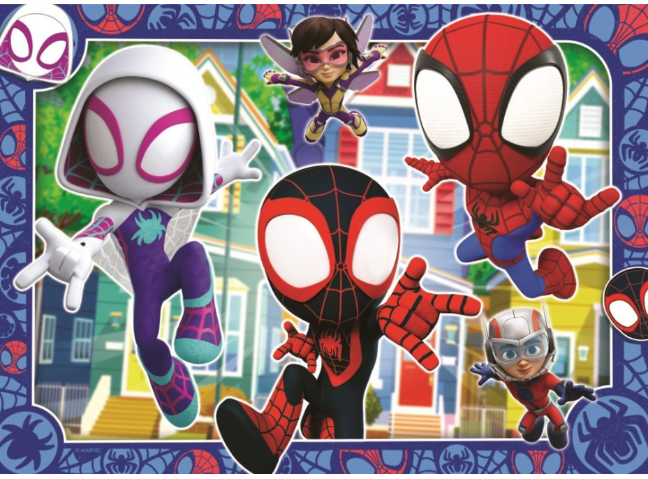 RAVENSBURGER Puzzle Spidey a jeho úžasní priatelia 4x42 dielikov