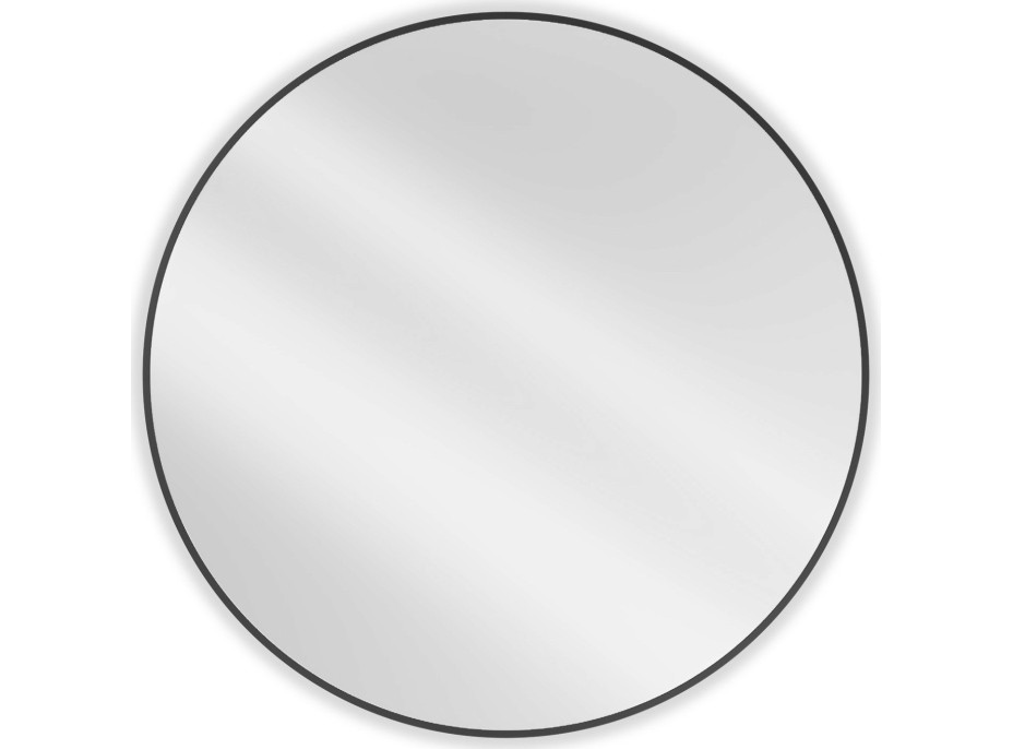 Okrúhle zrkadlo MEXEN LOFT 100 cm - čierny rám, 9850-100-100-000-70