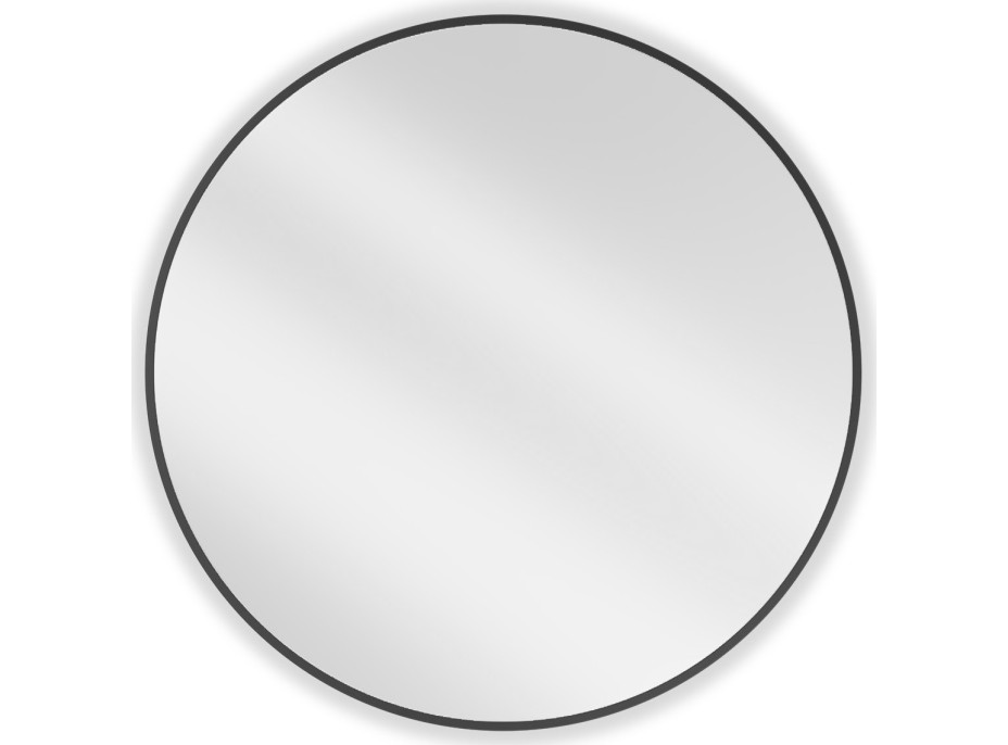 Okrúhle zrkadlo MEXEN LOFT 85 cm - čierny rám, 9850-085-085-000-70