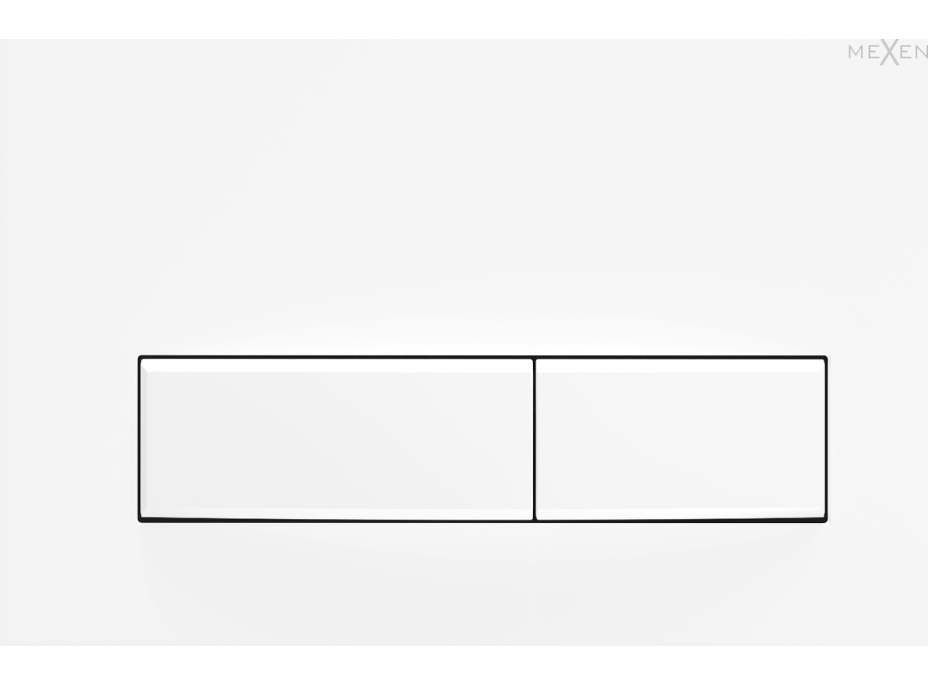 Ovládacie tlačidlo splachovadla Mexen Fenix 09 - biele - dvojčinné - plastové, 600920