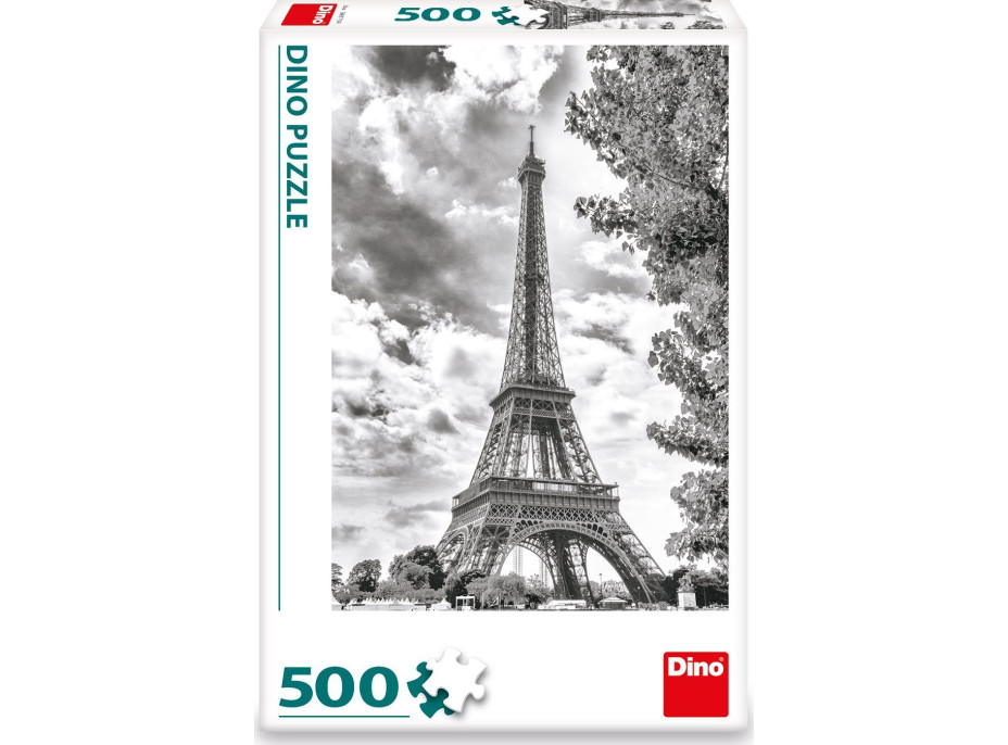 DINO Puzzle Čiernobiela Eiffelova veža 500 dielikov