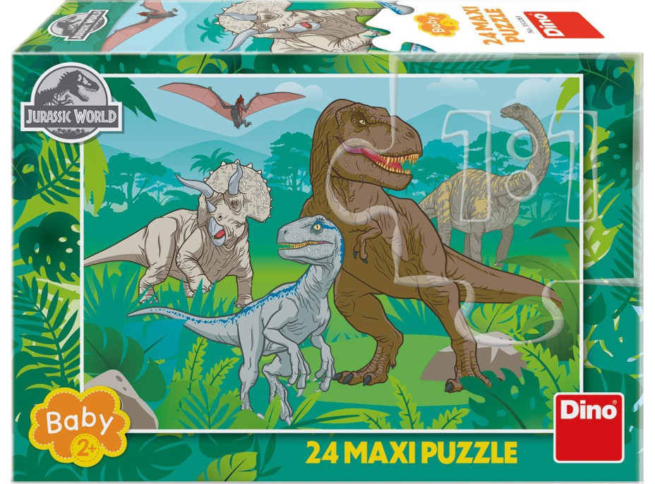 DINO Puzzle Jurský svet MAXI 24 dielikov