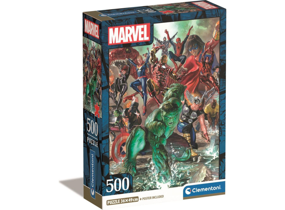 CLEMENTONI Puzzle Avengers 500 dielikov