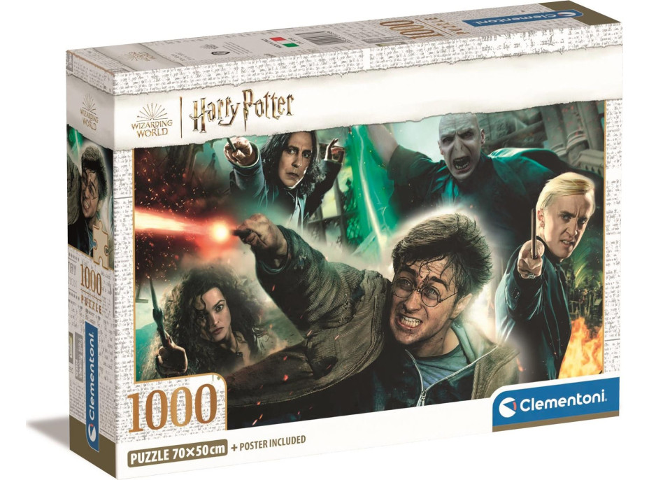 CLEMENTONI Puzzle Harry Potter: Kúzla 1000 dielikov