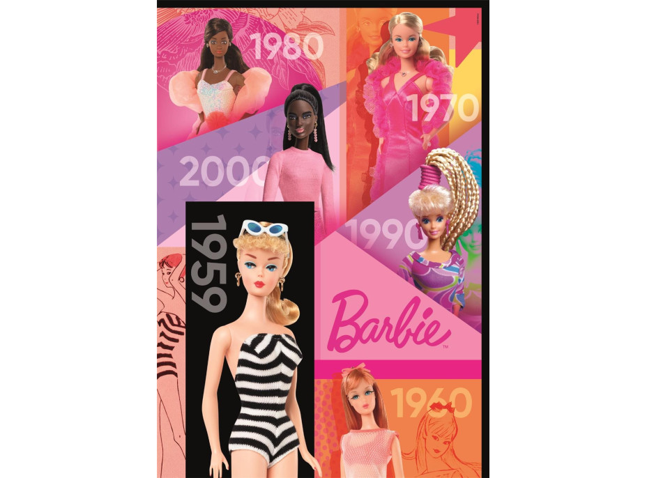 CLEMENTONI Puzzle 65 rokov Barbie 1000 dielikov