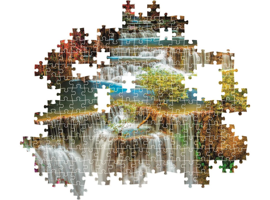 CLEMENTONI Puzzle Farebné vodopády v Thajsku 1000 dielikov