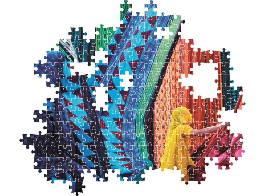 CLEMENTONI Puzzle Vlajúce látky 1500 dielikov