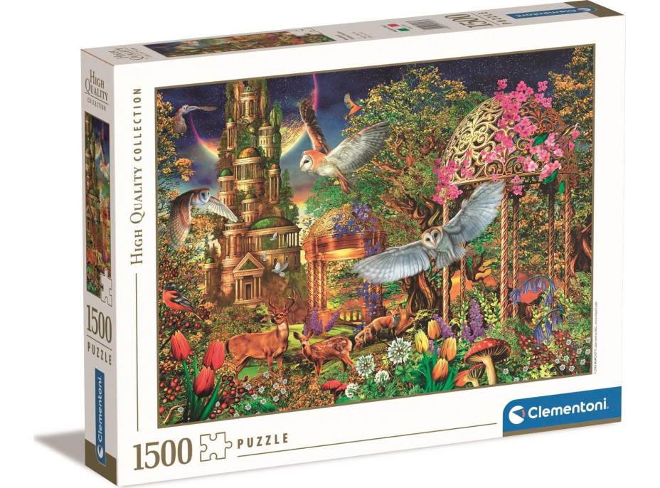 CLEMENTONI Puzzle Záhrada lesnej fantázie 1500 dielikov