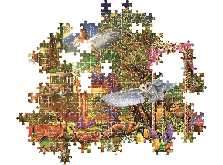 CLEMENTONI Puzzle Záhrada lesnej fantázie 1500 dielikov