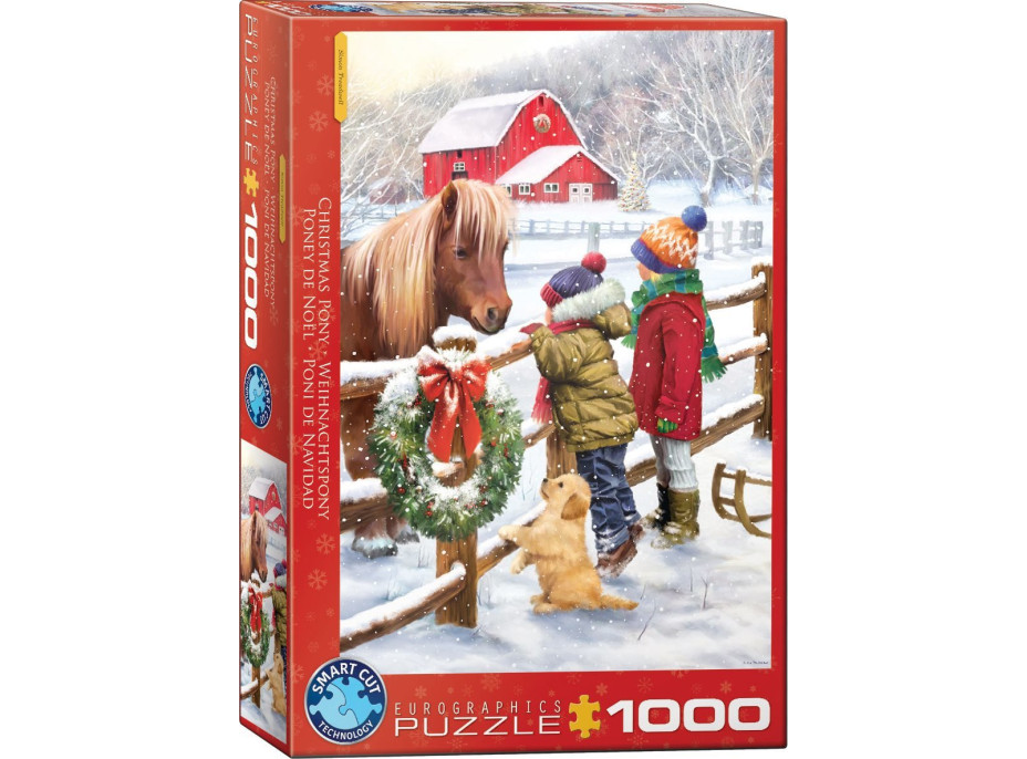 EUROGRAPHICS Puzzle Vianočný poník 1000 dielikov