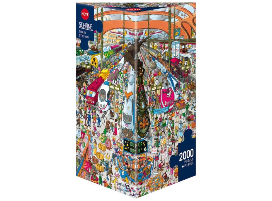 HEYE Puzzle Vlaková stanica 2000 dielikov