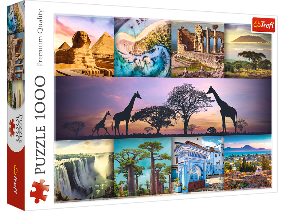 TREFL Puzzle Koláž, Afrika 1000 dielikov