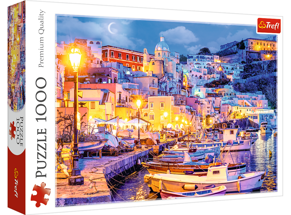 TREFL Puzzle Ostrov Procida v noci, Taliansko 1000 dielikov