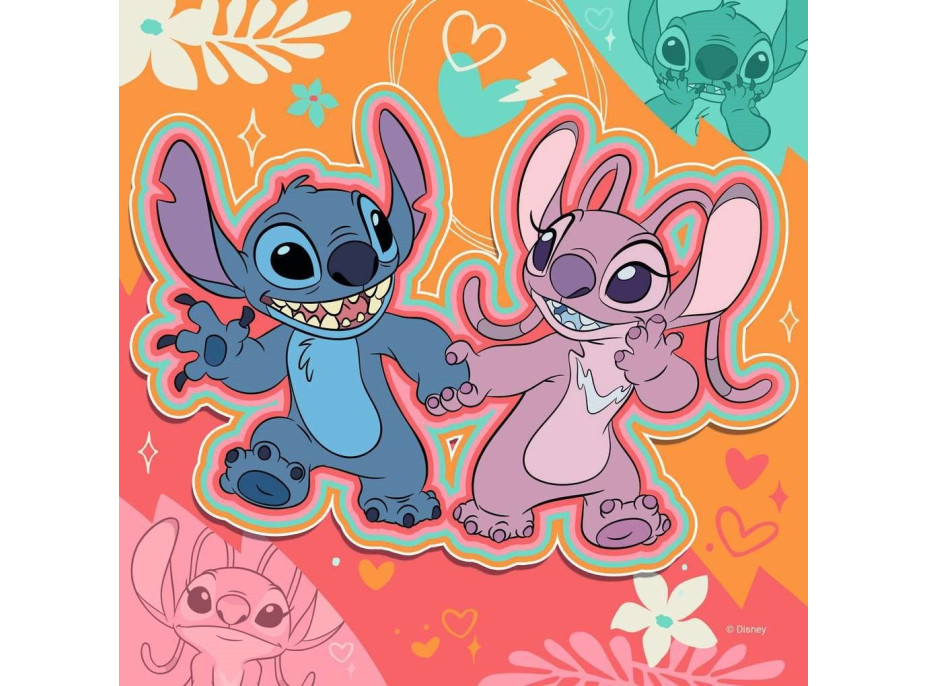 RAVENSBURGER Puzzle Disney: Stitch 3x49 dielikov