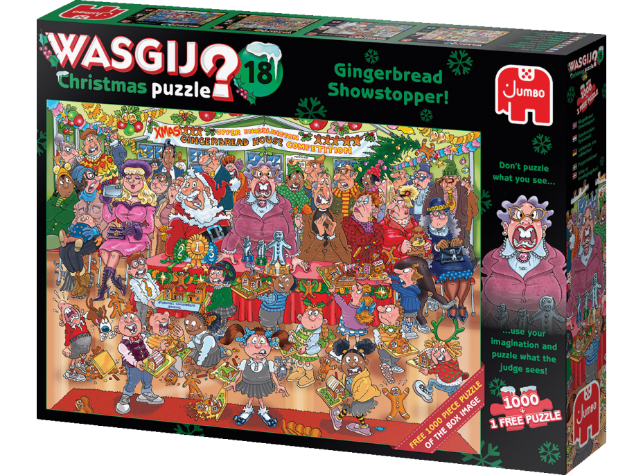 JUMBO Puzzle WASGIJ Christmas 18: Perníková prehliadka! 2x1000 dielikov
