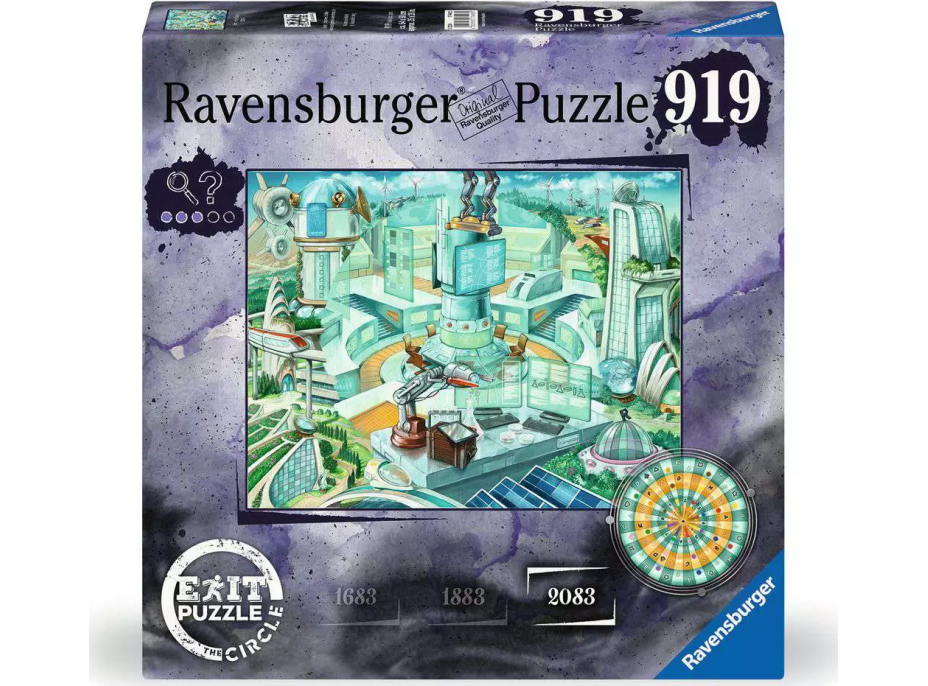 RAVENSBURGER Únikové EXIT puzzle Kruh: Anno 2083, 919 dielikov