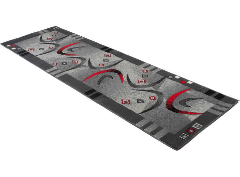 Běhoun TAPIS Modern - šedý/červený