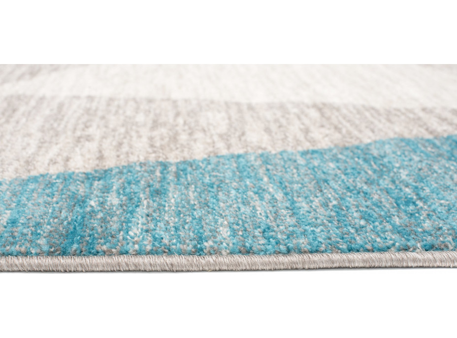 Kusový koberec FIESTA Abstract - modrý/sivý