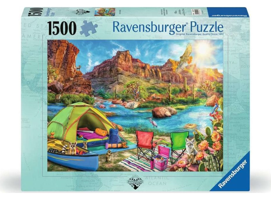 RAVENSBURGER Puzzle Táborenie v kaňone 1500 dielikov