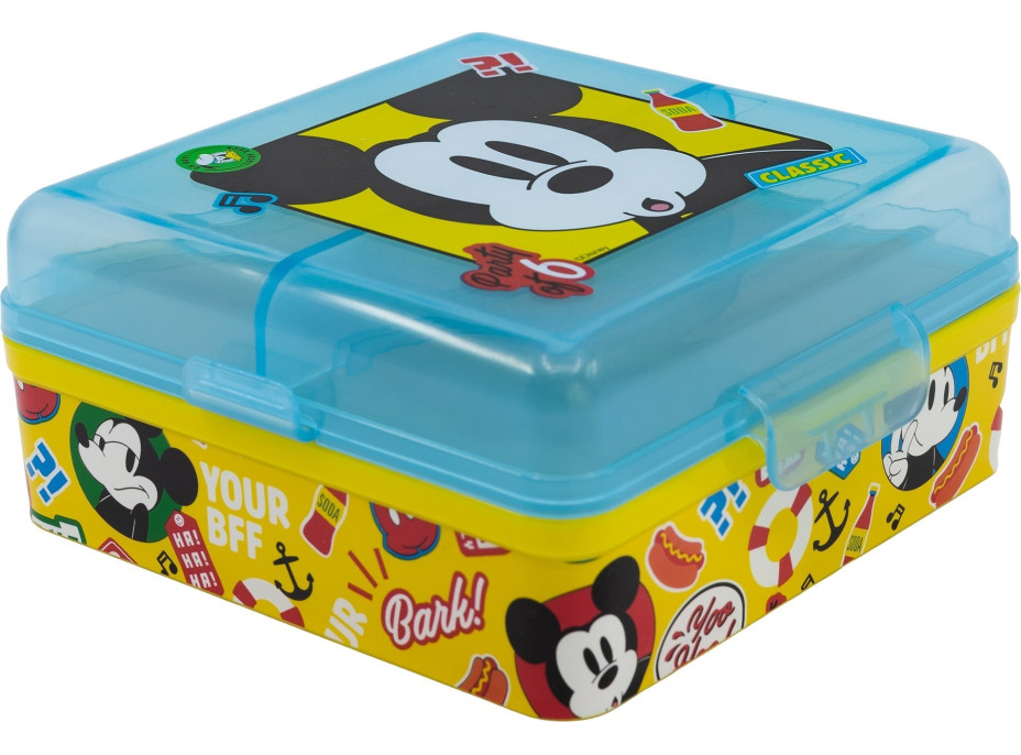 STOR Štvorcový Multi Box na desiatu Mickey Mouse