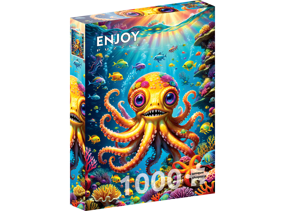 ENJOY Puzzle Roztomilá chobotnička 1000 dielikov