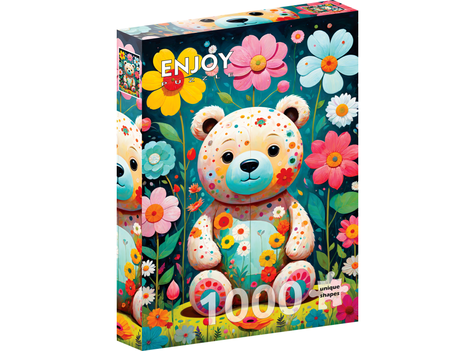 ENJOY Puzzle Kvetinový medvedík 1000 dielikov