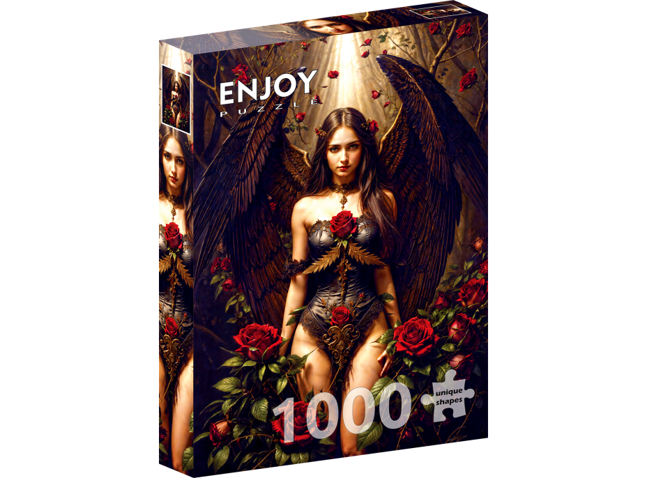 ENJOY Puzzle Temný anjel 1000 dielikov