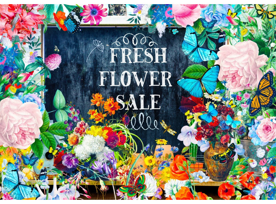 ENJOY Puzzle Výpredaj kvetov 1000 dielikov