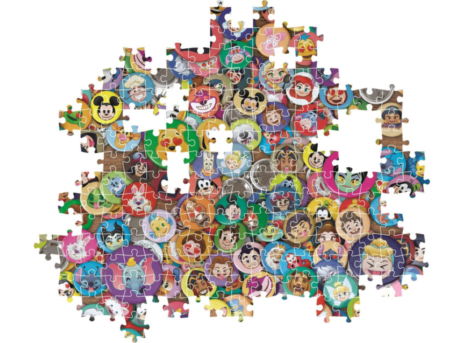 CLEMENTONI Puzzle Impossible Disney placky 1000 dielikov